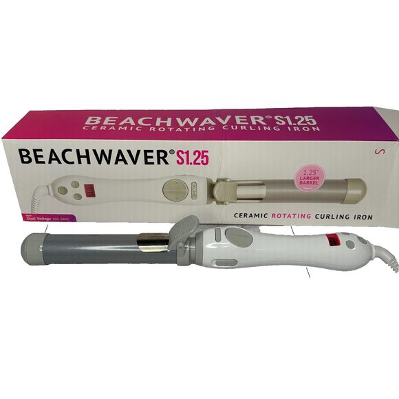 Beach Waver S1.25 Ceramic Rotating Curling Iron 1.25" Barrel - Picture 1 of 16